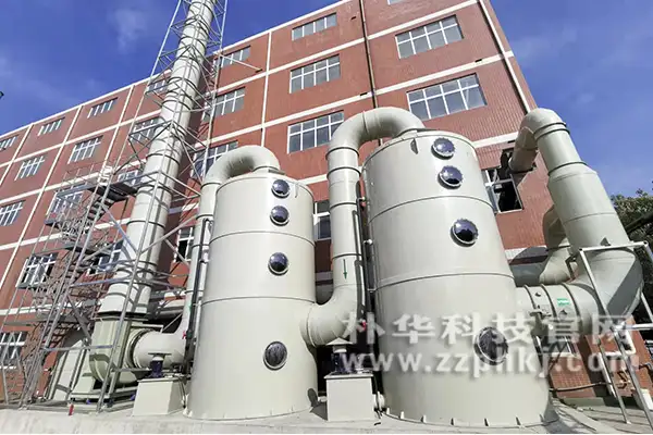 江西氧化锆废气处理项目竣工：两级喷淋——水洗加碱洗
