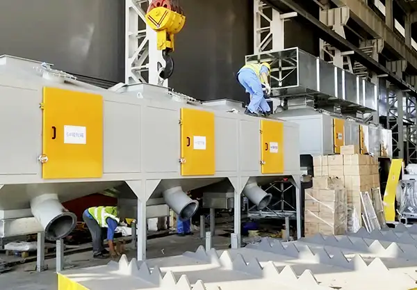 喷漆房leyu乐鱼web登录入口安装现场 喷漆房leyu乐鱼web登录入口安装现场