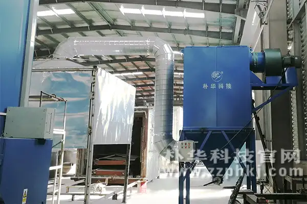 案例:高效脉冲滤筒除尘器设备安装在客户厂区
