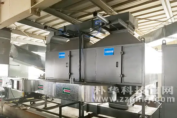 朴华科技leyu乐鱼web登录入口催化燃烧设备安装在客户厂区